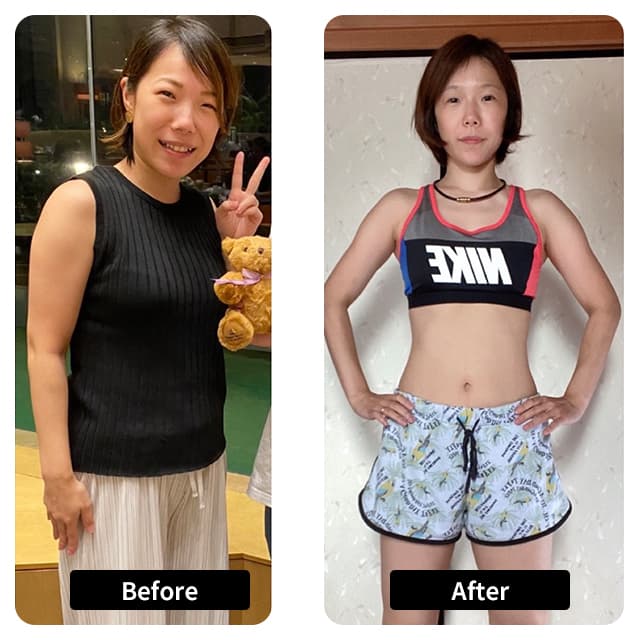 食べやせ食事管理 before after
